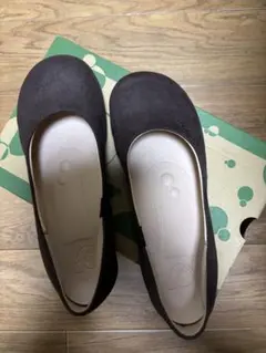リゲッタ　ダークブラウン フラットシューズ　S