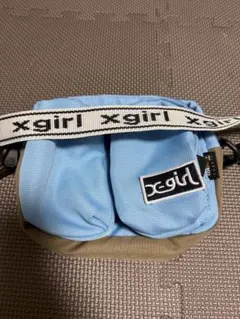 美品✨️ x-girl ショルダーバッグ 水色