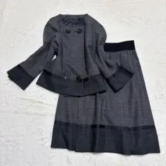 極美品 Leilian レリアン フォーマルスーツ セットアップ 日本製 9号