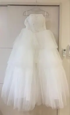 豪華ビジュー韓国風 ウェディングドレス Aライン MINLADY Mサイズ 美品