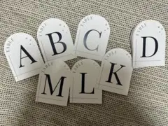 テーブルナンバー(A〜M)クリップ付き 結婚式