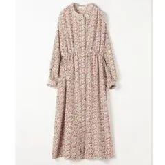 美品　トゥモローランド　ワンピース　ウエストギャザーワンピース　フラワー　花柄