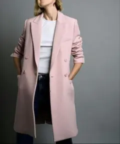 専用　ZARA　定価1.7万　ウール混紡ダブルブレスト仕様コート　完売品