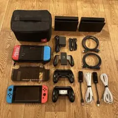 任天堂スイッチ 本体 通常モデル 動作確認済 ドック2台 LANアダプタ付