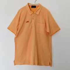 AXELアクセル 最終価格✨ポロシャツ オーバーサイズ オレンジ×白ストライプM