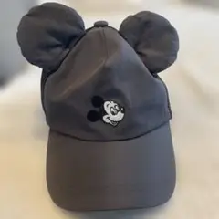 Disney ミッキーマウス耳付きキャップ グレー