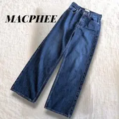 マカフィー トゥモローランド デニムワイドストレートパンツ 36のサムネイル