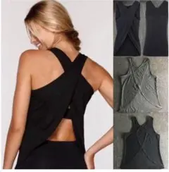 ヨガウェア トップス ノースリーブ