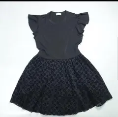美品 レッドヴァレンティノ チュール フリル ワンピ♡
