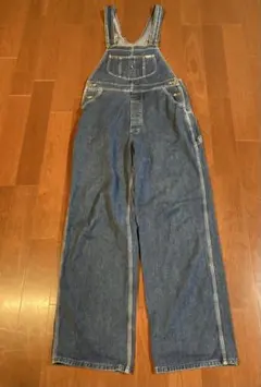 古着 Lee デニムオーバーオール 34×33