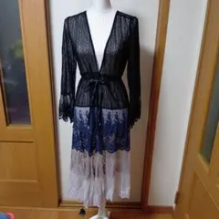 お値下げしました。タグ付き未使用。グラデーションレースガウン。