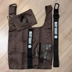 MARY QUANT 3way エコバッグ　ブラウン