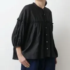 nest robe リネン100%カシュクールワンピース インディゴ染め - メルカリ