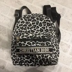 CHRISTIAN DIOR レオパード柄 バックパック
