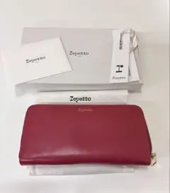 レペット Repetto 長財布 ラウンドファスナー レッド　箱・保存袋付きのサムネイル