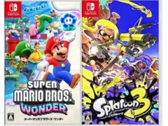 新品・未開封【2本セット】スーパーマリオワンダー スプラトゥーン3 任天堂 2個