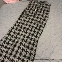 ZARA 千鳥格子柄 ノースリーブワンピース
