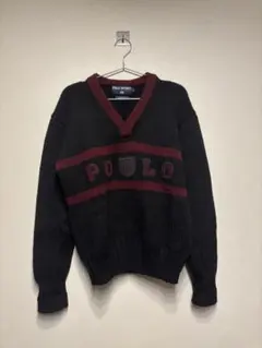 90s POLO SPORT ロゴ ニット Ralph Lauren