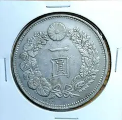 銀豹＠シルバーパンサー　一圓銀貨 丸銀左打明治29年＆大正3年 銀豹＠シルバーパンサー様専用 一圓銀貨 丸銀左打明治29年＆大正3年