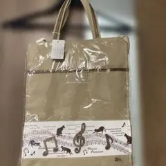 Diana Francais トートバッグ 猫 音楽モチーフ ベージュ　新品♡