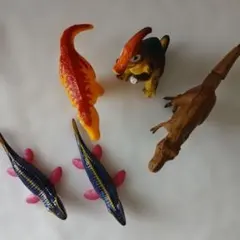 恐竜と水生生物フィギュアセット 5体