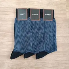 ミツミネ ネイビー ソックス 3足セット 25~27cm