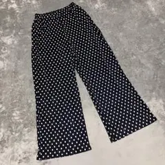 【FRIFUL】（L）ポルカドット スリットヘムパンツ カジュアル ダル着