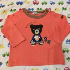 DOUBLE.B 長袖Tシャツ 80 オレンジ