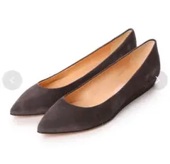 Fabio Rusconiローヒールパンプス （ダークグレースエード）