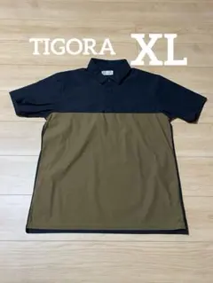 ティゴラ　TIGORA ポロシャツ　ゴルフ　ブラック　ベージュのサムネイル