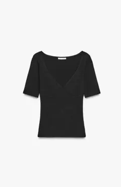 ZARA/【タグ付き】コットンモダールTシャツ