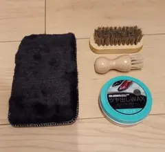 【未使用品】革靴用ツヤ出しワックスセット ムショク ニュートラル シューズケア