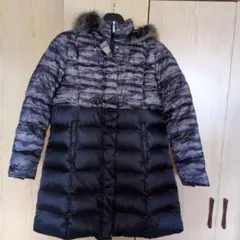 BALMAIN バルマン ダウンコート ブルーフォックスファー付き ブラック