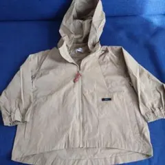 フード付きカーキ系パーカー 100サイズ
