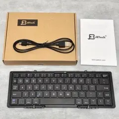 JETech ワイヤレス モバイルキーボード 折り畳み式 三つ折り コンパクト