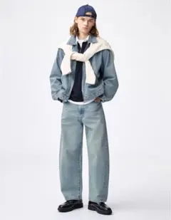 GUバレルレッグジーンズ[サイズ29」