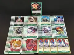 ワンピースカード 緑 ゾロデッキパーツ - メルカリ