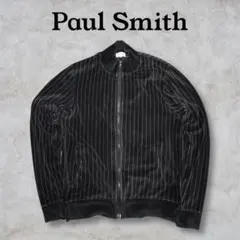 Paul Smith メンズ　ブラック　ストライプ　ジップアップジャケット　M