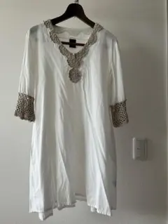 RETRO GIRL ボヘミアン刺繍　チュニック　ワンピース　Mサイズ