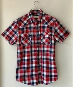 GUESS 半袖チェックシャツ ウエスタン風のサムネイル