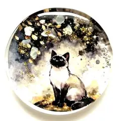 新作☆レジンヘアゴム 蒼の景色♡シャム猫 - メルカリ