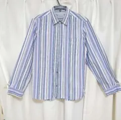 美品 NICOLE CLUB FOR MEN ストライプ 長袖シャツ