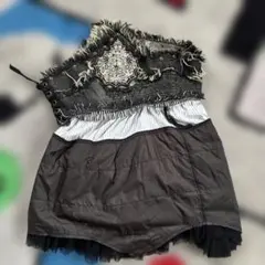 アルゴンキン　フレアスカート レースアップ ダメージ加工のサムネイル