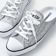 CONVERSE ALL★STAR スニーカー　グリッター　スリッポン　シルバー