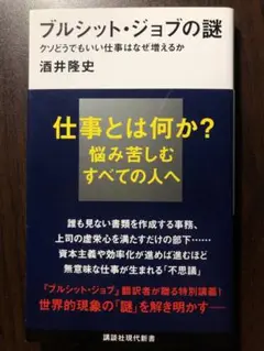 講談社現代新書 ブルシット・ジョブの謎 クソどうでもいい仕事はなぜ増えるか