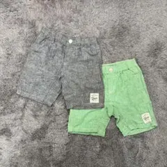 西松屋ハーフパンツ 2色セット 110cm