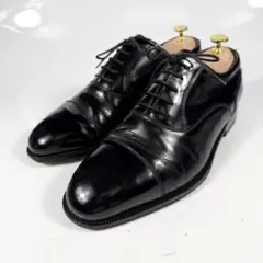 BALLY バリー　キャップトゥ（8,5）革靴　ビジネスシューズ　黒　3E 本革のサムネイル