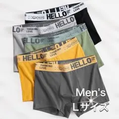 新品★再入荷 ボクサーパンツ 5枚セット L カラー 蒸れにくい 通気性 伸縮