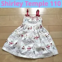 Shirley Temple パフェ　ワンピース　110 クリーム　レッド