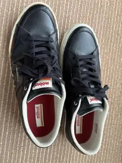 möbus ブラック 合皮レザー スニーカーのサムネイル
